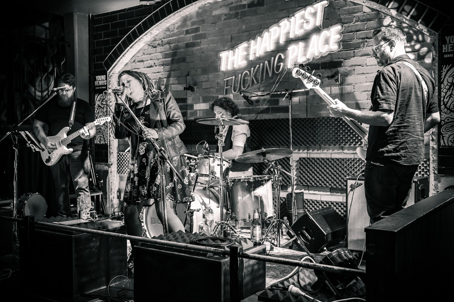 LIAR Birds performing live on stage